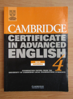 Cambridge certificate in advanced english with answers (volumul 4)