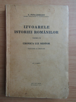 G. Popa Lisseanu - Izvoarele istoriei romanilor (volumul 7, 1935)