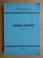 Lucrari stiintifice. Seria geografie