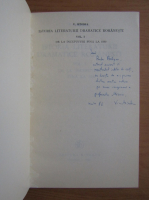 V. Mindra - Istoria literaturii dramatice romanesti (volumul 1, cu autograful autorului)