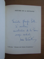 Miron Constantinescu - Histoire de la Roumanie (cu autograful autorului)