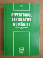 Repertoriul legislatiei Romaniei