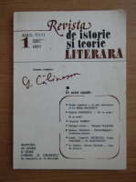 Revista de Istorie si teorie literara, anul XXXI, nr. 1, ianuarie-martie 1983