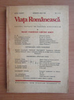 Revista Viata Romaneasca, anul XXXIV, nr. 4-5, aprilie-mai 1981