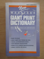 Giant print new Webster's dictionary
