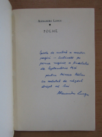 Alexandru Lungu - Poeme (cu autograful autorului)