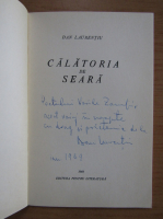 Dan Laurentiu - Calatoria de seara (cu autograful autorului)