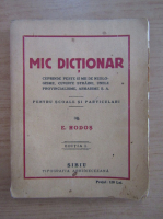 E. Hodos - Mic dictionar