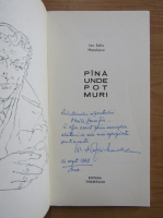 Ion Sofia Manolescu - Pana unde pot muri (cu autograful autorului)