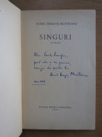 Aurel Dragos Munteanu - Singuri (cu autograful autorului)