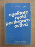 Anticariat: Eduard Eisenburger - Egalitate reala, participare activa