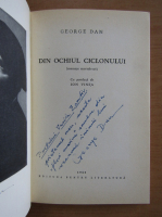 George Dan - Din ochiul ciclonului (cu autograful autorului)