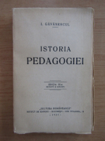 Ion Gavanescul - Istoria pedagogiei