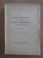I. Ionascu - Material documentar privitor la istoria seminarului din Buzau