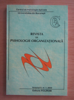 Revista de psihologie organizationala, volumul II, nr. 1, anul 2002