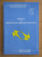 Revista de psihologie organizationala, volumul V, nr. 1, anul 2005