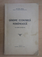 Victor Jinga - Gandire economica romaneasca in secolul al XIX-lea