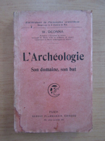 W. Deonna - L'archeologie son domaine, son but
