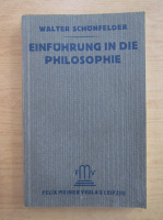 Walter Schonfelder - Einfuhrung in die Philosophie