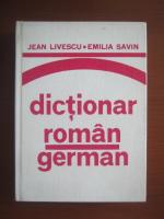 Anticariat: Jean Livescu, Emilia Savin - Dictionar Roman-German