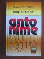 Anticariat: Onufrie Vinteler - Dictionar de antonime