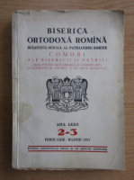 Biserica Ortodoxa Romana, anul LXXII, nr. 2-3, februarie-martie 1954
