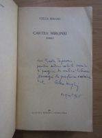 Cella Serghi - Cartea Mironei (cu autograful autoarei)