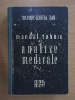 Constantin Leonida Ioan - Manual tehnic de analize medicale