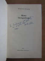 Dimitrie Stelaru - Mare incognitum (cu autograful autorului)