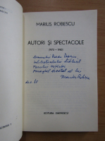 Marius Robescu - Autori si spectacole (cu autograful autorului)