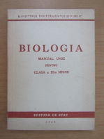 Biologia. Manual unic pentru clasa XI-a medie