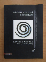 Revista Gandire, Cultura si Societate, anul I, nr. 1, 2009