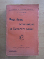 C. Colson - Organisme economique et desordre social