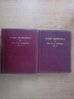 G. G. Longinescu - Chimie neorganica (editie litografica, 2 volume)