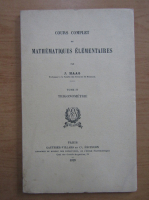 J. Haag - Cours complet de mathematiques elementaires (volumul 4)