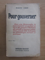 Maxime Leroy - Pour gouverner
