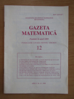 Gazeta Matematica, anul C, nr. 12, 1995