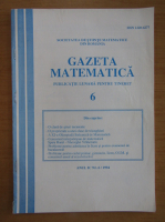 Gazeta Matematica, anul IC, nr. 6, 1994