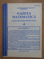 Gazeta Matematica, anul XCVII, nr. 4, 1992