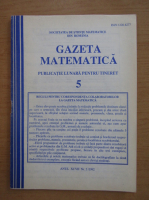 Gazeta Matematica, anul XCVII, nr. 5, 1992