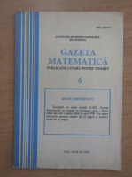 Gazeta Matematica, anul XCVII, nr. 6, 1992