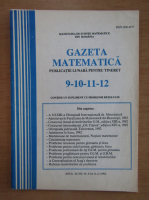 Gazeta Matematica, anul XCVII, nr. 9-10-11-12, 1992