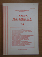 Gazeta Matematica, anul XCVIII, nr. 7-8, 1993