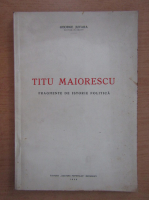 George Juvara - Titu Maiorescu
