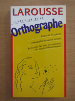 Larousse livres de bord orthographe