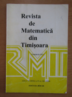 Revista de Matematica din Timisoara, anul VII, nr. 2, 2001