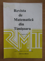 Revista de Matematica din Timisoara, anul VII, nr. 3-4, 2001