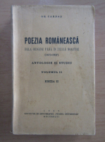 Gh. Cardas - Poezia romaneasca dela origine pana in zilele noastre (volumul 2)