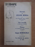 Revista Europa, nr. 389, septembrie 1961