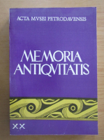 Memoria Antiquitatis (volumul 20, 1995)